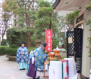 韋駄天尊堂の祭祀の様子2